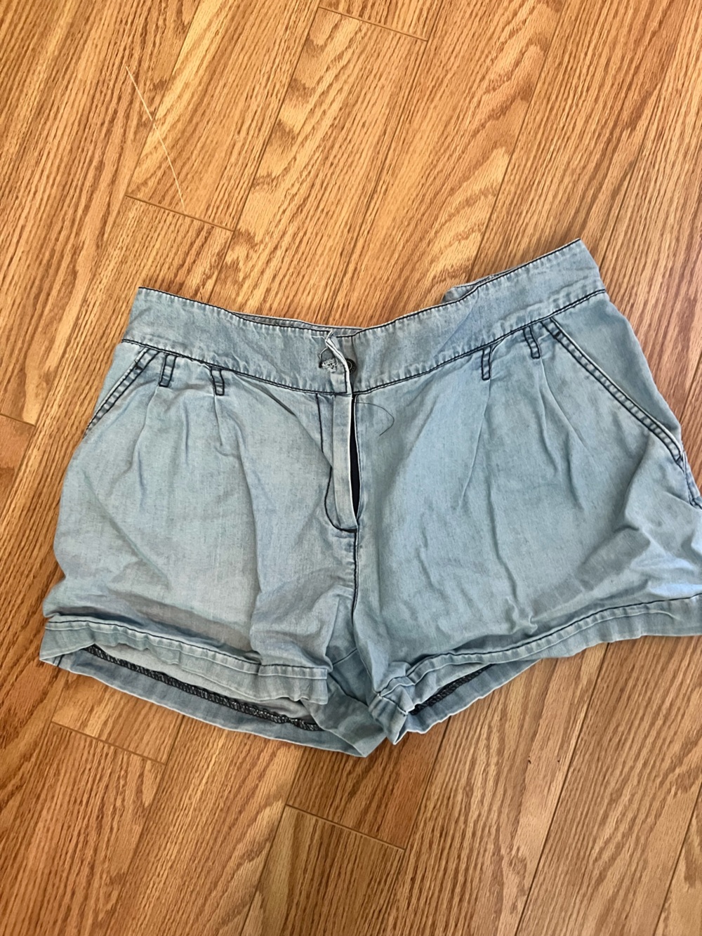 Dylan & Rose Chambray Blue Drawstring Shorts